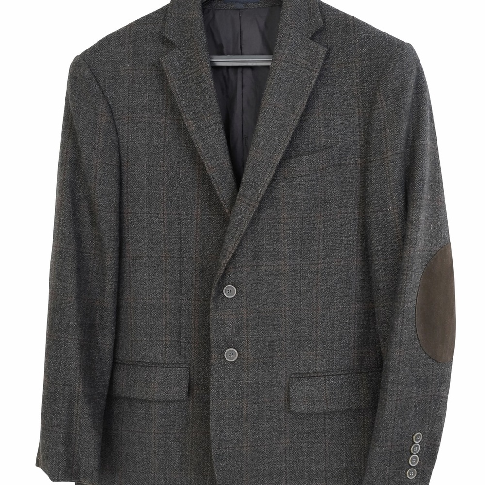 Jos A Bank Men's charcoal blazer with Elbow Patches